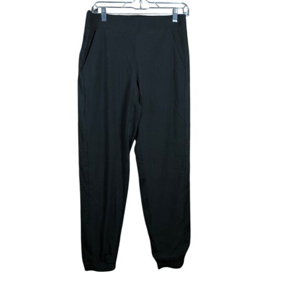 Athleta Womens Pants Black Brooklyn Lined Joggers Pull On Stretch 6 - Picture 1 of 11